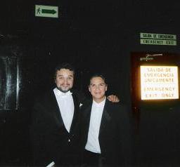 David Fernandez con el tenor mexicano Ramon Vargas