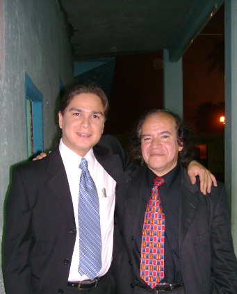 David Fernandez con el Maestro Alfonso Moreno